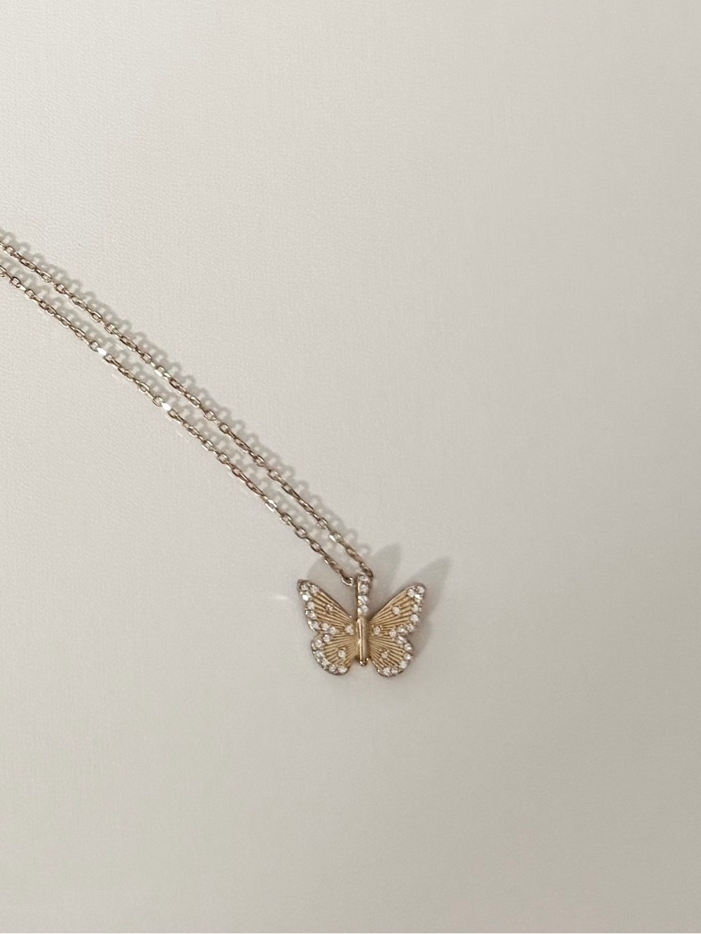 Alex and ani Gold Butterfly and crystal Necklace - Women Jewelry